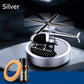 🚁⚡ BLIXTREA! Metall Solar Helikopter Luftfräschare – Soldriven Rotation, Snygg Bildekor & Frisk Doftspridare 🌿