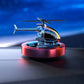 🚁⚡ BLIXTREA! Metall Solar Helikopter Luftfräschare – Soldriven Rotation, Snygg Bildekor & Frisk Doftspridare 🌿