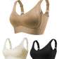 🎁Köp 1 få 1 gratis💕Ribbad push-up-bh utan bygel för kvinnor, med justerbar passform