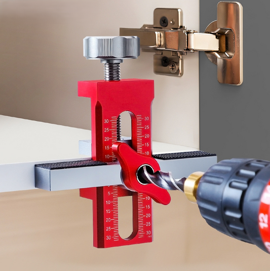 🔥Justerbar Aluminiumlegering Skåpdörr Installationspositionerare för 7-40mm🔧