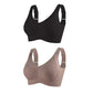 🎁Köp 1 få 1 gratis💕Ribbad push-up-bh utan bygel för kvinnor, med justerbar passform