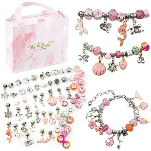 💫 50 % RABATT NU! 🎁 Kit för att göra charmarmband – innehåller pärlor och verktyg, kreativt och roligt för barn/vuxna, perfekt presentidé 👧📦
