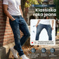 👖 55% RABATT! 🔥 Moderna Stretchjeans i Slim Fit – Vintage-tvättad, Bekväm Stretch & Perfekt för Vardagsbruk 💙