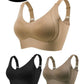 🎁Köp 1 få 1 gratis💕Ribbad push-up-bh utan bygel för kvinnor, med justerbar passform
