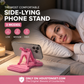 📱🔥🎁Köp 1 få 1 gratis🔥 Telefonstativ med flera vinklar som passar för liggande ställning – justerbar telefonhållare för skrivbord med tre lägen, stabilt stöd för handsfree-användning i sängen, på soffan och vid skrivbordet