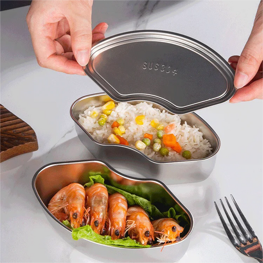 ⏳🔥TIDSBEGRÄNSAT ERBJUDANDE 50% RABATT! ⏰🥗 Rostfria Vågformade Ångbordsskålar (med lock) 💎