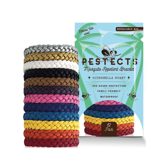Myggavvisande armband – 12-pack