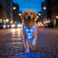 🐶 50% RABATT 💡 Justerbar blinkande LED-hundsele, säkerhetsbelysning för kvällspromenader🦺