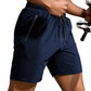 Herrshorts med Bokstavstryck och Dragsko i Midjan