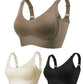 🎁Köp 1 få 1 gratis💕Ribbad push-up-bh utan bygel för kvinnor, med justerbar passform