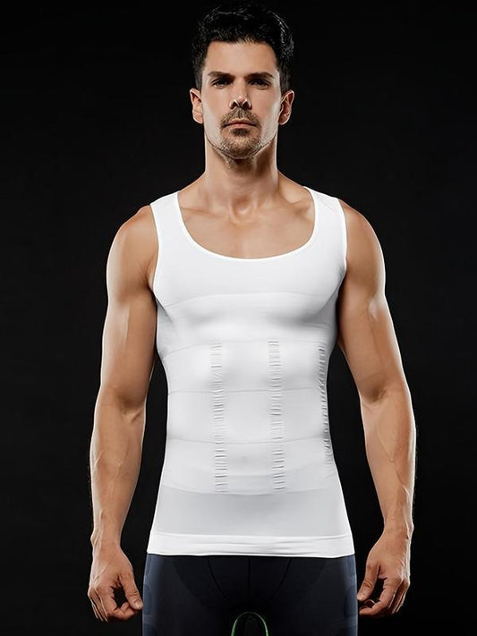 Kompressionströja för herrar, slim fit, figurskärande undertröja