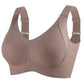 🎁Köp 1 få 1 gratis💕Ribbad push-up-bh utan bygel för kvinnor, med justerbar passform