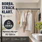 🏠50 % RABATT NU!🔧Justerbar spännstång, borrfri snabbmontering för hemmaförvaring🚪✨
