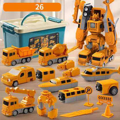 🎁50% RABATT🚕🧩Magnetisk transformteknikbil monterade leksaker🔥🔥