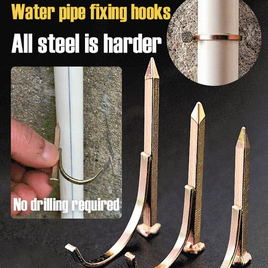 🔧 50 % RABATT NU! 🚰 Water pipe fixing hook nail – starkt grepp, enkel installation & korrosionsbeständig – perfekt för VVS och rörinstallationer 🏠