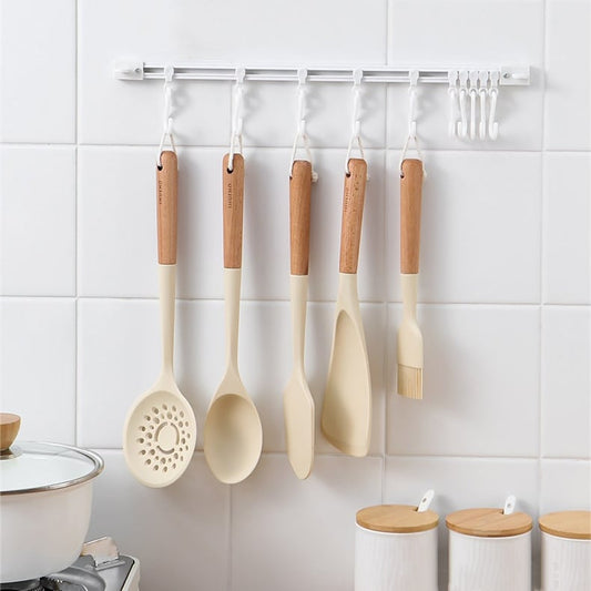 🧺Köp 1 få 1 gratis🔥! S‑formad vägghängare utan borrning – justerbara krokar, slagfri montering & mångsidig förvaring – perfekt för kök, badrum och hall 🏠✨