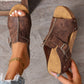 👡 50 % rabatt! 🌞 Sandaler med kilklack för damer – vadderade, lätta och bekväma sulor, halkfria ✨