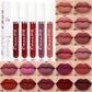 💝 49% RABATT! 💄 | 10-pack Matt Vattenfast Läppstiftsset – Vitamin E & Avtryckssäkert