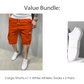 Herrshorts i casual stil med dragsko i midjan