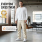 👖 50% RABATT NU! 🛠️ Herr stretchbyxor med fickor – Multi-fickor & dragsko midja – Casual raka byxor – perfekta för jobb, resor eller aktiva dagar 🏃‍♂️