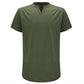 🏋️ 50% RABATT 👕 | Enfärgad Herr-T-shirt – Sportig Slimfit & Unik V-ringning