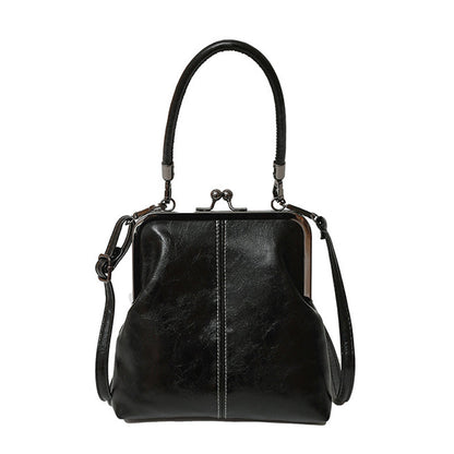 👜 50% RABATT!💕 Kiss Lock-väska för kvinnor med handtag på toppen ✨👛