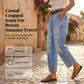 👖 50% RABATT NU!🌟 Dam High Waist Vida Jeansshorts – Benlängande & Vintage Tvätt – Casual Croppade Byxor 👒