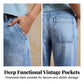 👖 50% RABATT NU!🌟 Dam High Waist Vida Jeansshorts – Benlängande & Vintage Tvätt – Casual Croppade Byxor 👒