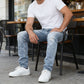 👖 55% RABATT! 🔥 Moderna Stretchjeans i Slim Fit – Vintage-tvättad, Bekväm Stretch & Perfekt för Vardagsbruk 💙