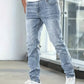 👖 55% RABATT! 🔥 Moderna Stretchjeans i Slim Fit – Vintage-tvättad, Bekväm Stretch & Perfekt för Vardagsbruk 💙