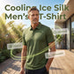 Herr Sommar Andningsbar T-shirt med Krage
