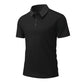 Herr Sommar Andningsbar T-shirt med Krage