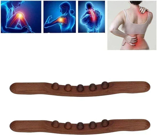 🏆🇸🇪 Populär bland svenska kunder🌿 Trä Massagepinne för Kroppen – För Avslappnande Egenmassage