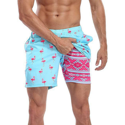 🩳 50% RABATT! 🏃 Herr 2-i-1 Shorts med Komfortfoder – Andningsbar, Stretchig & Perfekt För Sport & Fritid 💪