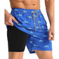 🩳 50% RABATT! 🏃 Herr 2-i-1 Shorts med Komfortfoder – Andningsbar, Stretchig & Perfekt För Sport & Fritid 💪