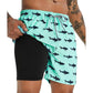 🩳 50% RABATT! 🏃 Herr 2-i-1 Shorts med Komfortfoder – Andningsbar, Stretchig & Perfekt För Sport & Fritid 💪