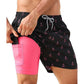 🩳 50% RABATT! 🏃 Herr 2-i-1 Shorts med Komfortfoder – Andningsbar, Stretchig & Perfekt För Sport & Fritid 💪