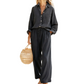 🌸 Vårrea 50 % RABATT 👕Elegant tvådelat set i linneimitation för damer