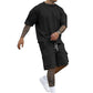 🔥50% RABATT!🔥 Herrarnas Casual Set med Kortärmat T-Shirt och Shorts🔥🔥Köp nu och få 20 kr rabatt!