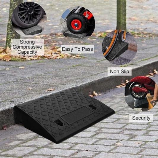 🚗 50% RABATT NU! ✨ Bärbar Lätt Kantsten Ramp för Uppfarter💎