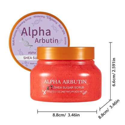 🌹 50% RABATT NU! 🧴 Exfolierande & Återfuktande Kroppsscrub – Rose Sugar Scrub, Sheasmör & Skonsam mot Huden ✨