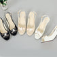 Kvinnors Eleganta Peep-toe Slingback Sandaler