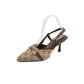 👠 50% RABATT NU! ⛓️ Kvinnors Pekade Tå Slingback Klackar med Metallkedja – Elegant Form, Tryckt Ovandel & Slim Stiletto ✨