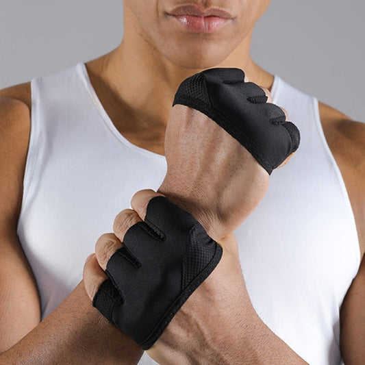 🧤 50 % RABATT NU! 💪 Halvfinger-träningshandskar med halkfritt grepp och andningsbar design – palmstöd, svettsugande & perfekta för gym, cykling och träning 🏋️‍♂️