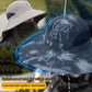 🔥 50% RABATT! 🔥🧢Vandringshatt med UPF 50+ – bred brätte, avtagbar ansiktsmask & ventilationshål ⛰️