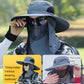 🔥 50% RABATT! 🔥🧢Vandringshatt med UPF 50+ – bred brätte, avtagbar ansiktsmask & ventilationshål ⛰️