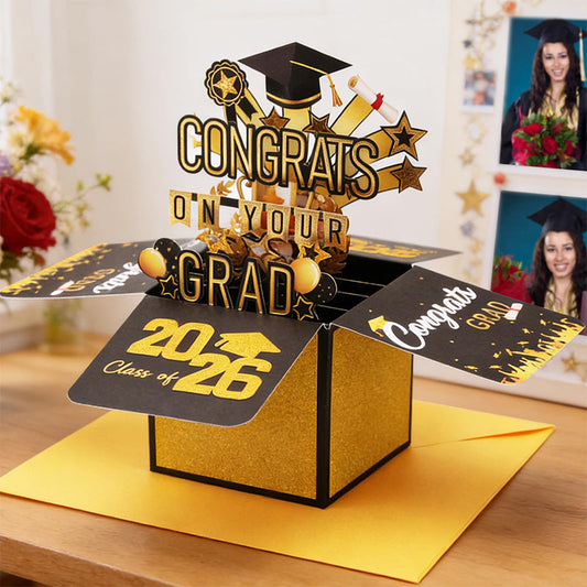 3D Pop-up Grattiskort till Studenten 2026