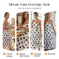 👗 50% RABATT NU! 🌸 Prikfri axelbandslös klänning – Sval sommarklänning, chic flörtig stil & lättviktig – perfekt för strandsemestrar 🏖️