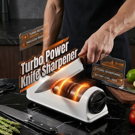 🔥2026 BEST SELLER 50% OFF⚡3-Stage Electric & Manual Knife Sharpener – Fast Polishing, Dual Mode & Labor-Saving Kitchen Design 🔪