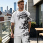 🔥50% RABATT!🔥 Herr set med tryckt T-shirt och shorts